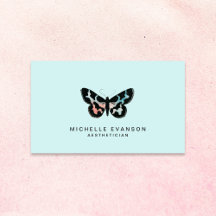 Aquarelle Papillon logo Mint vert