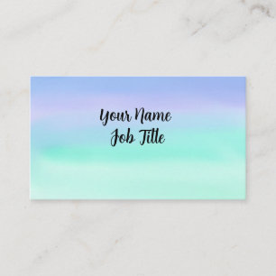 Carte De Visite Aquarelle Pastel