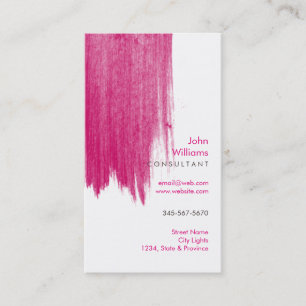 Carte De Visite Aquarelle Peintures naturelles modernes Brosses