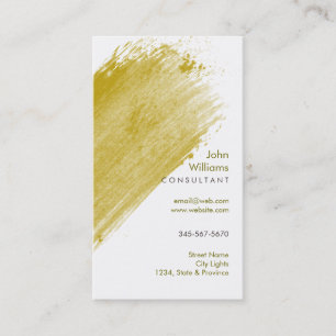 Carte De Visite Aquarelle Peintures naturelles modernes Brosses