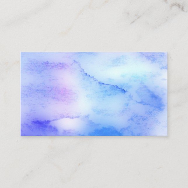 carte de visite aquarelle personnalisé double face (Devant)