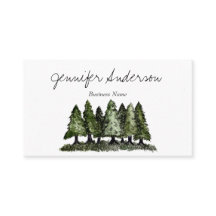 Aquarelle Pins de Woodland