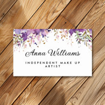 Aquarelle Purple Flower Make Up Artiste