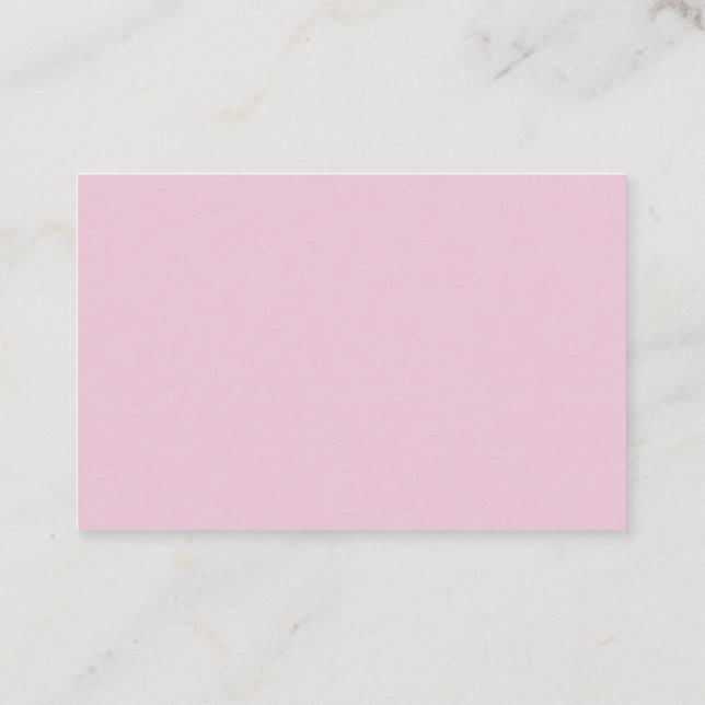 Carte De Visite Aquarelle rose et or personnalisée  (Dos)