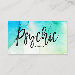 Carte De Visite *~* Aquarelle Spirituelle Psychique Moyenne Lecteu