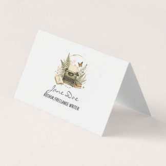 Carte de visite aquarelle vintage d'auteur