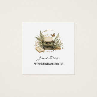 Carte de visite aquarelle vintage d'auteur