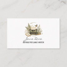 Carte de visite aquarelle vintage d'auteur