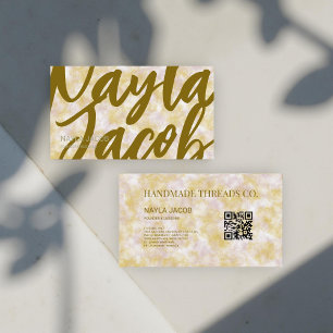 Carte De Visite Aquarelle violet et vert vêtements faits main