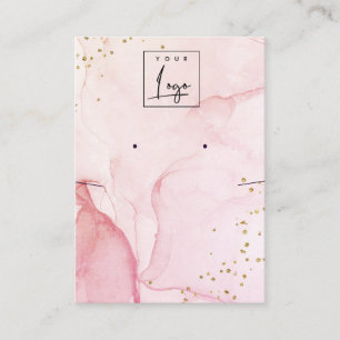 Carte De Visite Aquarelle violet rose Texture Elevage Collier