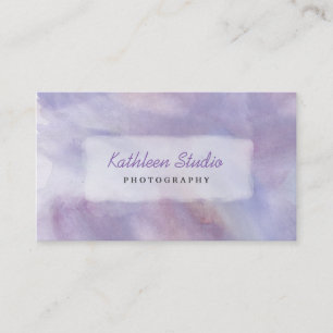 Carte De Visite Aquarelle violette