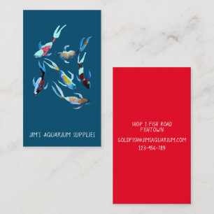 Carte De Visite Aquarium et fournitures pour animaux de compagnie