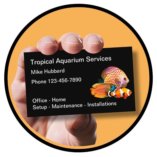 Carte De Visite Aquarium Services Professionnels (Créateur téléchargé)