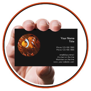 Carte De Visite Aquarium tropical moderne Cool