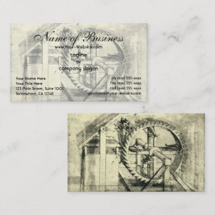 Carte De Visite Arbalète alimentée par tapis roulant par Léonard d