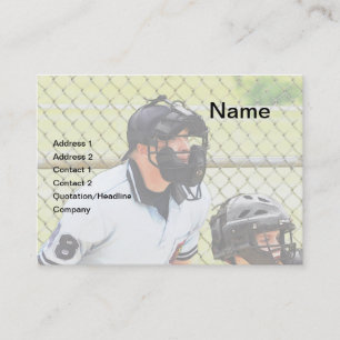 Carte De Visite arbitre de baseball