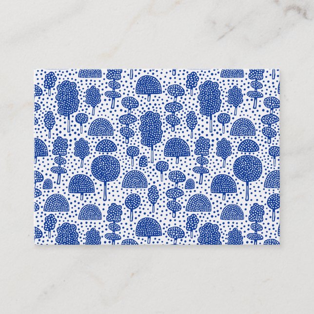 Carte De Visite ‎ Arboretum 230715 - Bleu de marine sur blanc (Devant)