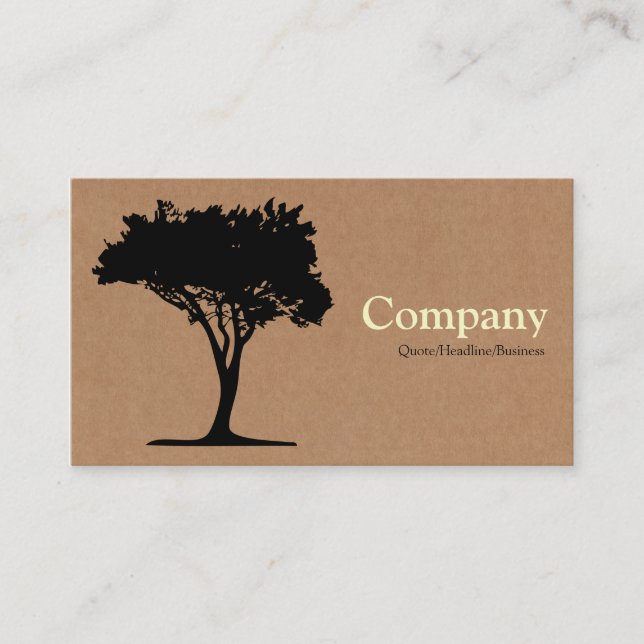 Carte De Visite Arbre 05 - Boîte en carton (Devant)