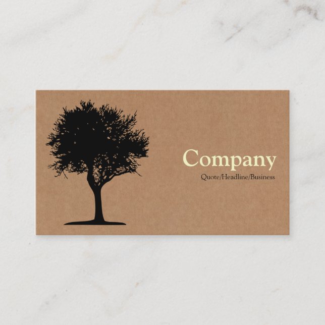 Carte De Visite Arbre 06 - Boîte en carton (Devant)