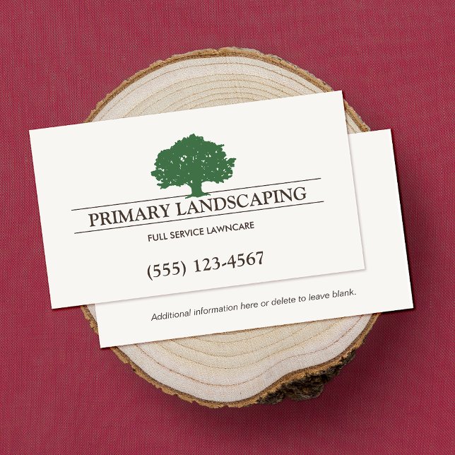 Carte De Visite Arbre d'aménagement paysager pour l'entretien des  (Créateur téléchargé)