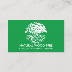 Carte De Visite Arbre de forêt de nature verte