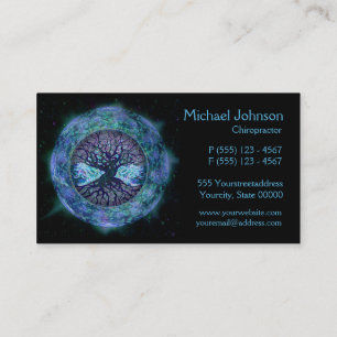 Carte De Visite Arbre de la vie dans l'espace par Amelia Carrie