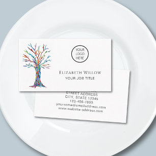 Carte De Visite Arbre de mosaïque de logo
