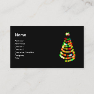 Carte De Visite Arbre de Noël