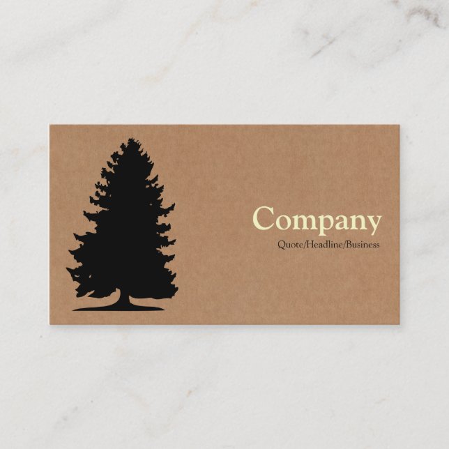 Carte De Visite Arbre de sapin - boîte en carton (Devant)
