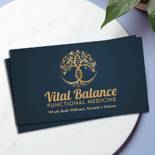 Carte De Visite Arbre de vie Double Hélix ADN médecine fonctionnel