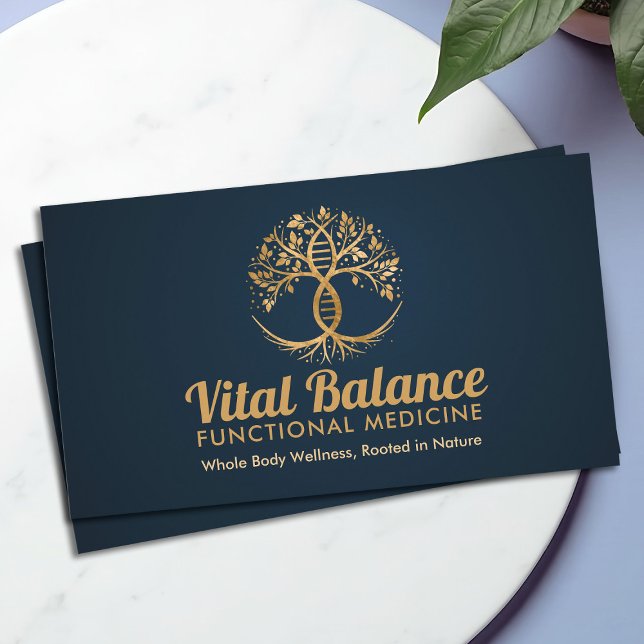 Carte De Visite Arbre de vie Double Hélix ADN médecine fonctionnel (Créateur téléchargé)