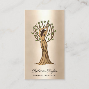 Carte De Visite Arbre de vie Femme Thérapie Psychologie Vie Coach 