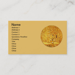 Carte De Visite Arbre de vie Gustav Klimt Nouveau