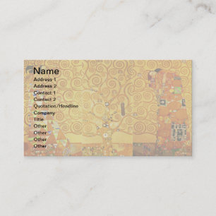Carte De Visite Arbre de vie Gustav Klimt Nouveau
