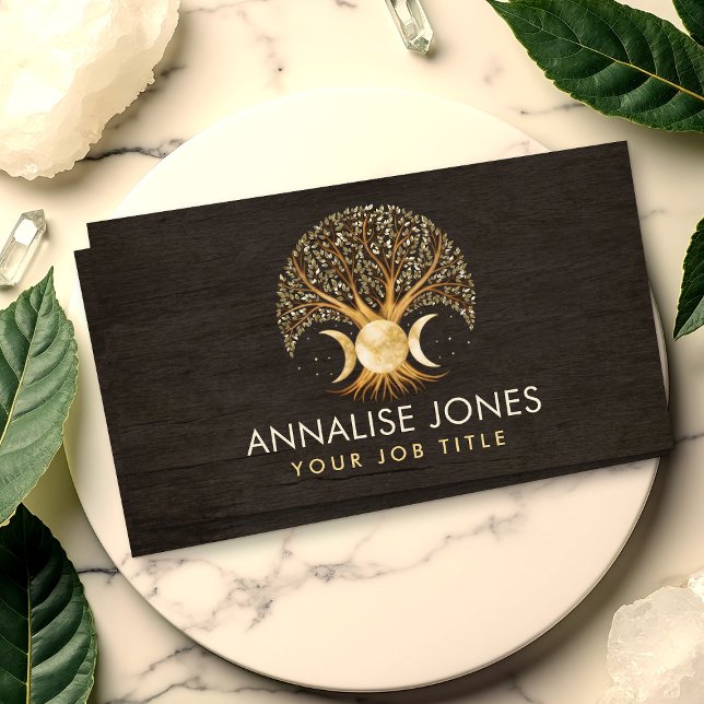 Carte De Visite Arbre de vie - Triple Lune (Créateur téléchargé)