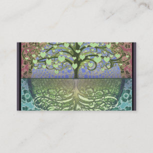 Carte De Visite Arbre des coeurs et de l'amour de la vie