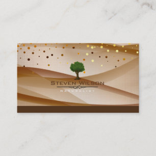Carte De Visite Arbre élégant vert Nature Linge Jardin Paysage