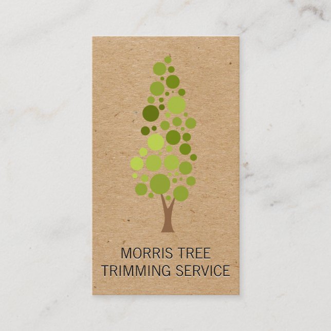 Carte De Visite Arbre | Paysage | Gardener (Devant)