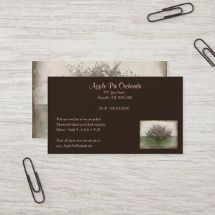 Carte De Visite Arbre pomme en fleurs