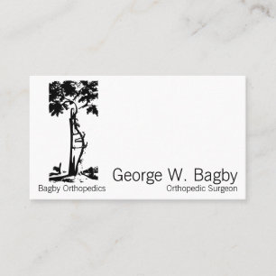 Carte De Visite Arbre tordu de la chirurgie orthopédique