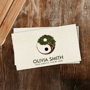 Carte De Visite Arbre Yin Yang