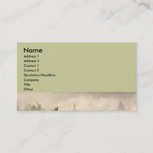 Carte De Visite Arbres et brouillard