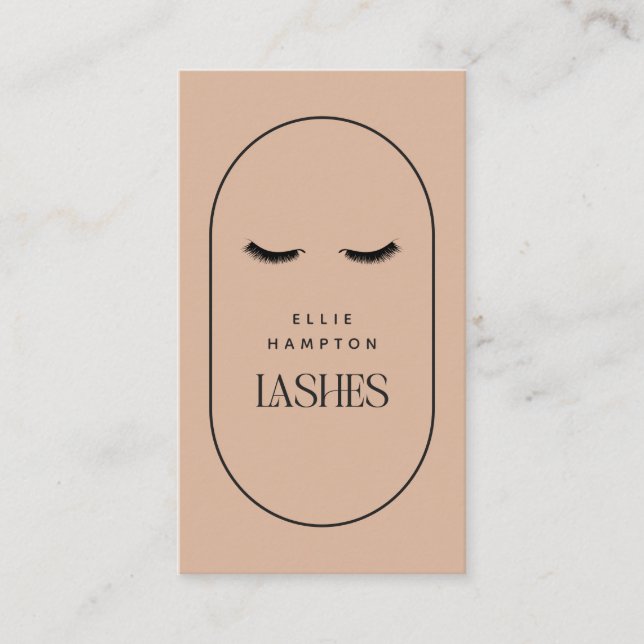 Carte De Visite Arc Blush Lashes Beauté Cosmétique Personnalisable (Devant)