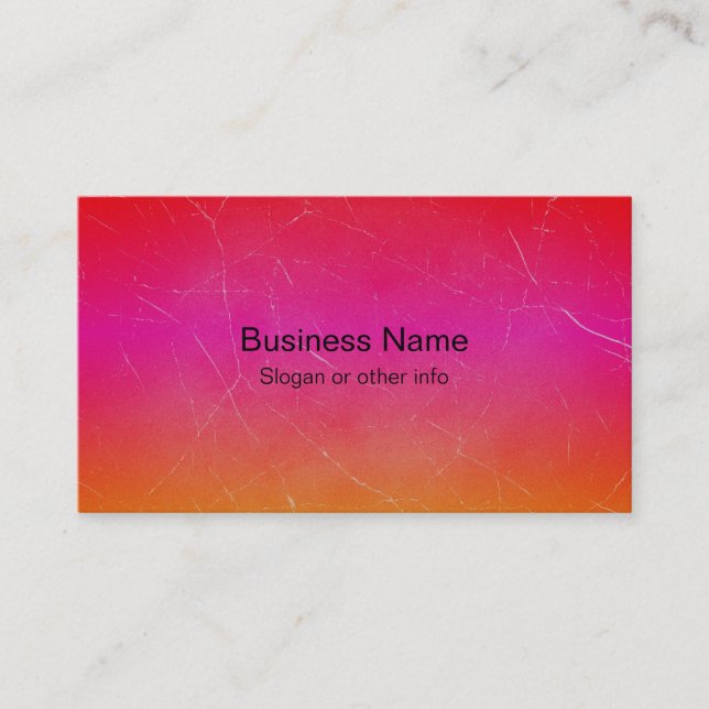 Carte De Visite Arc-en-ciel Gradient Art Abstrait (Devant)