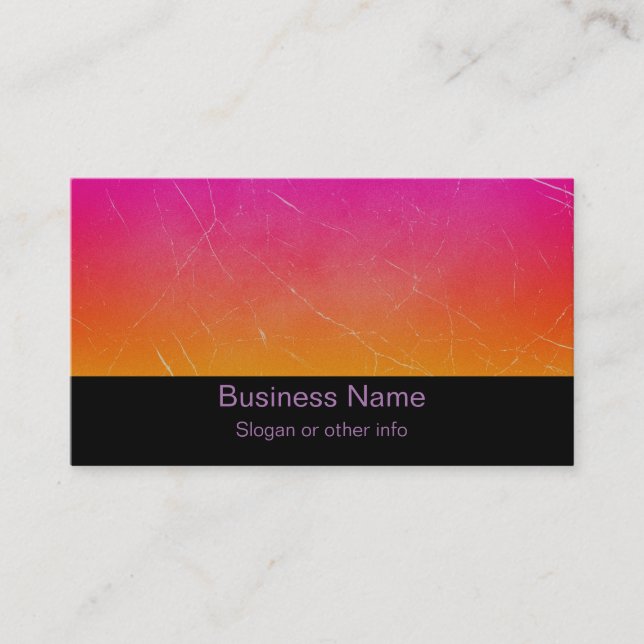 Carte De Visite Arc-en-ciel Gradient Art Abstrait (Devant)