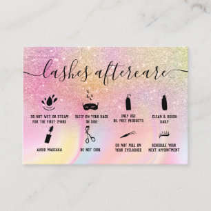 Carte De Visite Arc-en-ciel se lâche après la parties scintillant 