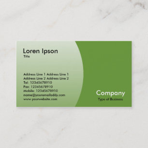 Carte De Visite Arc - vert d'avocat