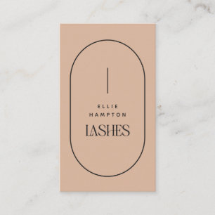 Carte De Visite Arch flush Lashes Beauté Minimaliste Personnalisab
