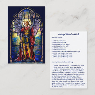 Carte De Visite Archange Michael et foi
