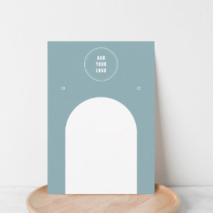 Carte De Visite Arche bleu Dusty Ajouter Logo Bijoux Boucles d'ore